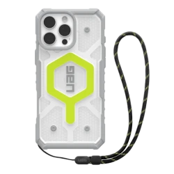 UAG Pathfinder Clear Magsafe Bundle - obudowa ochronna do iPhone 16 Pro Max kompatybilna z MagSafe oraz smycz na telefon (active