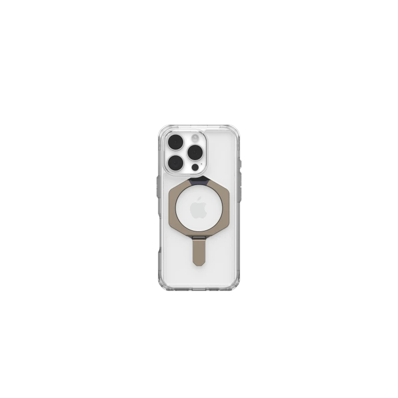 UAG Plyo XTE Magsafe - obudowa ochronna z podstawką do iPhone 16 Pro kompatybilna z MagSafe (clear/titanium)