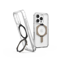 UAG Plyo XTE Magsafe - obudowa ochronna z podstawką do iPhone 16 Pro kompatybilna z MagSafe (clear/titanium)