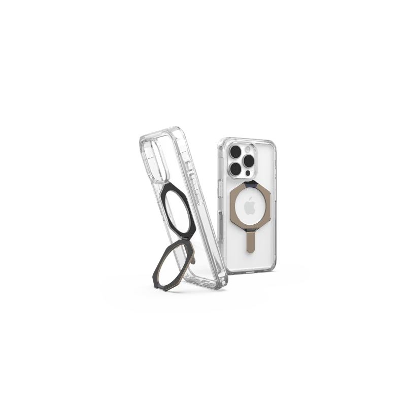 UAG Plyo XTE Magsafe - obudowa ochronna z podstawką do iPhone 16 Pro kompatybilna z MagSafe (clear/titanium)