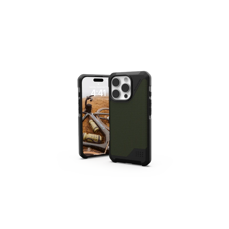 UAG Metropolis LT Magsafe - obudowa ochronna do iPhone 16 Pro kompatybilna z MagSafe (kevlar olive)