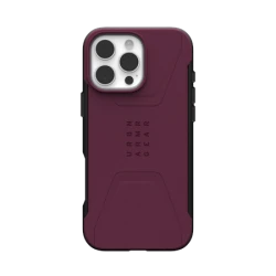 UAG Civilian Magsafe - obudowa ochronna do iPhone 16 Pro Max kompatybilna z MagSafe (bordeaux)