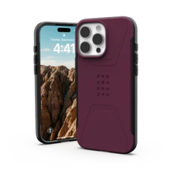 UAG Civilian Magsafe - obudowa ochronna do iPhone 16 Pro Max kompatybilna z MagSafe (bordeaux)
