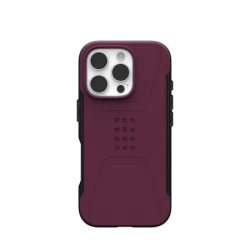 UAG Civilian Magsafe - obudowa ochronna do iPhone 16 Pro kompatybilna z MagSafe (bordeaux)