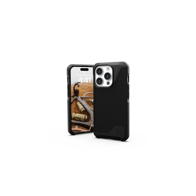 UAG Metropolis LT Magsafe - obudowa ochronna do iPhone 15 Pro kompatybilna z MagSafe (kevlar black)