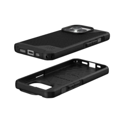 UAG Metropolis LT Magsafe - obudowa ochronna do iPhone 15 Pro kompatybilna z MagSafe (kevlar black)