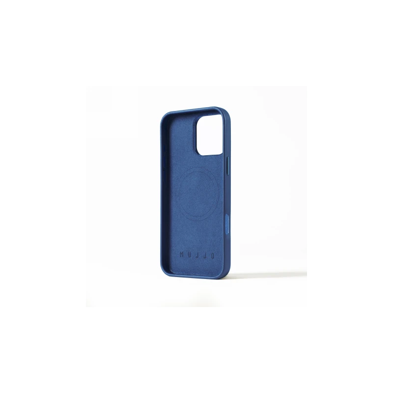 Mujjo Leather Case - etui skórzane do iPhone 16 Pro Max kompatybilne z MagSafe (monaco blue)