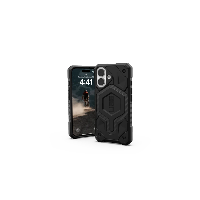 UAG Monarch - obudowa ochronna do iPhone 16 (carbon fiber)