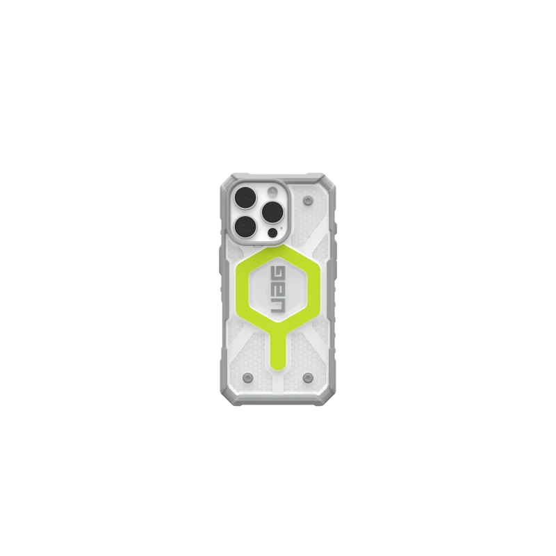 UAG Pathfinder Clear Magsafe - obudowa ochronna do iPhone 16 Pro kompatybilna z MagSafe (active neon)