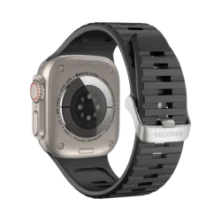 Decoded Ultra Traction - silikonowy pasek do Apple Watch 49/45/44/42 mm Gen 1-9 - SE (black)