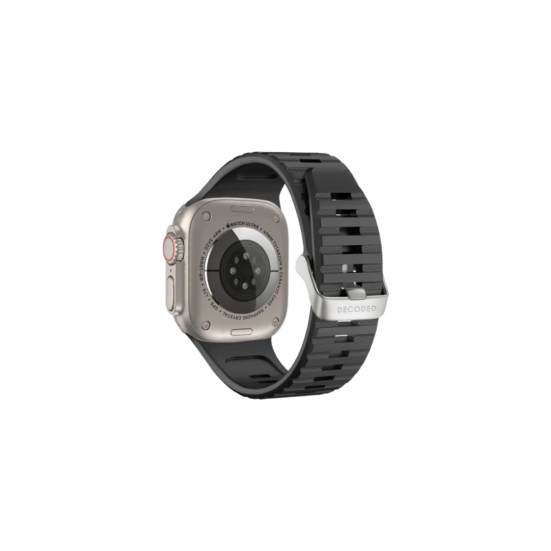 Decoded Ultra Traction - silikonowy pasek do Apple Watch 49/45/44/42 mm Gen 1-9 - SE (black)