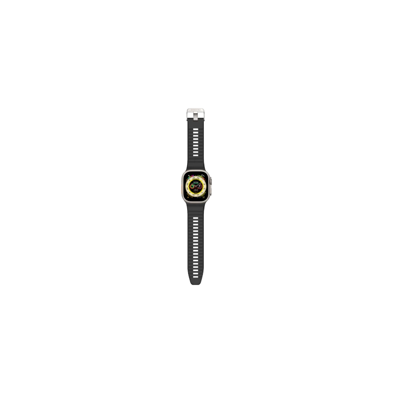 Decoded Ultra Traction - silikonowy pasek do Apple Watch 49/45/44/42 mm Gen 1-9 - SE (black)