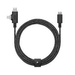 Native Union Belt Cable Duo Pro 240W - kabel USB-C - USB-C / lightning, 2,4 m (cosmos)