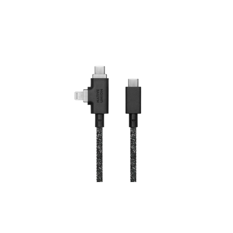 Native Union Belt Cable Duo Pro 240W - kabel USB-C - USB-C / lightning, 2,4 m (cosmos)