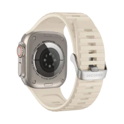 Decoded Ultra Traction - silikonowy pasek do Apple Watch 49/45/44/42 mm Gen 1-9 - SE (white)