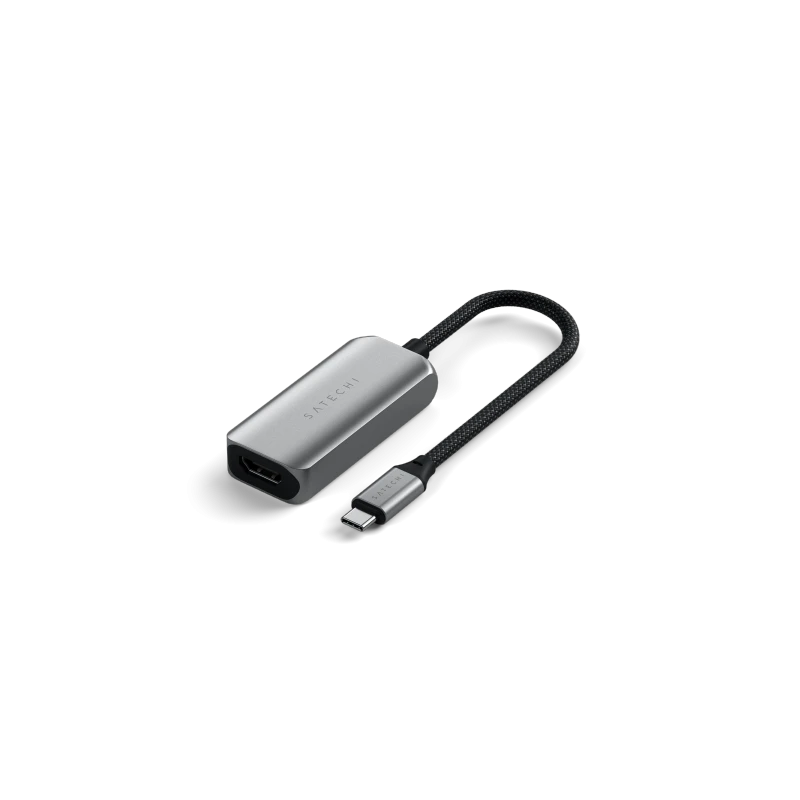 Satechi Single Port Adapter - adapter USB-C do HDMI 2.1 8K (space gray)