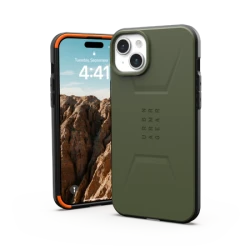 UAG Civilian Magsafe - obudowa ochronna do iPhone 15 Plus kompatybilna z MagSafe (olive)
