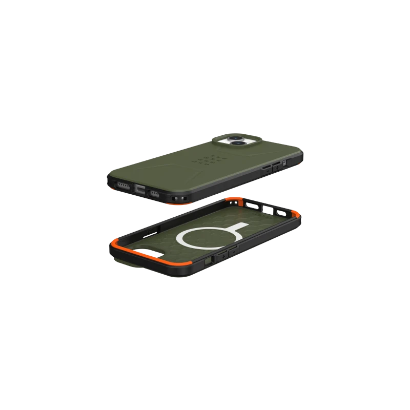 UAG Civilian Magsafe - obudowa ochronna do iPhone 15 Plus kompatybilna z MagSafe (olive)