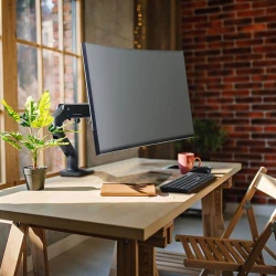Ergotron HX Desk Monitor HD Pivot regulowany uchwyt biurkowy czarny Odyssey