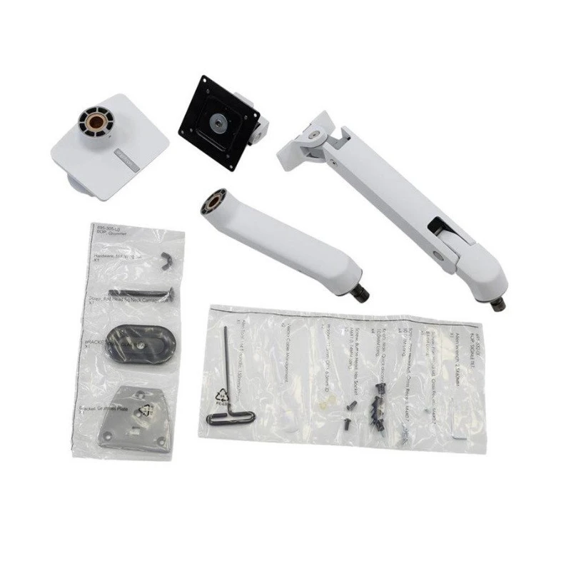 Ergotron HX Desk Monitor HD Pivot regulowany uchwyt biurkowy biały dedykowany do Samsung Odyssey