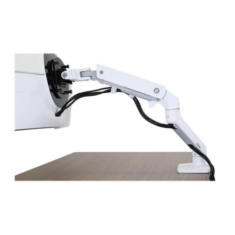 Ergotron HX Desk Monitor HD Pivot regulowany uchwyt biurkowy biały dedykowany do Samsung Odyssey