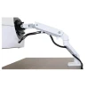 Ergotron HX Desk Monitor HD Pivot regulowany uchwyt biurkowy biały dedykowany do Samsung Odyssey