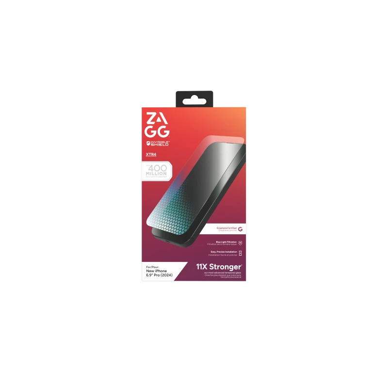 ZAGG szkło ochronne z grafenem filtr światła niebieskiego iPhone 16 Pro Max