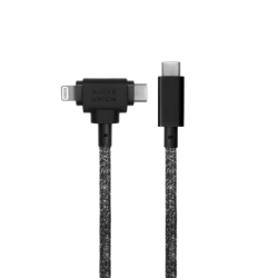 Native Union Belt Cable Duo - kabel USB-C - USB-C / lightning, 1,5 m (cosmos)