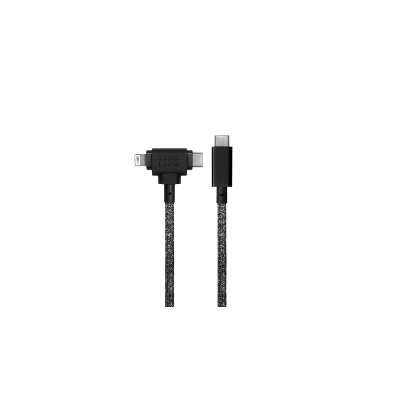 Native Union Belt Cable Duo - kabel USB-C - USB-C / lightning, 1,5 m (cosmos)
