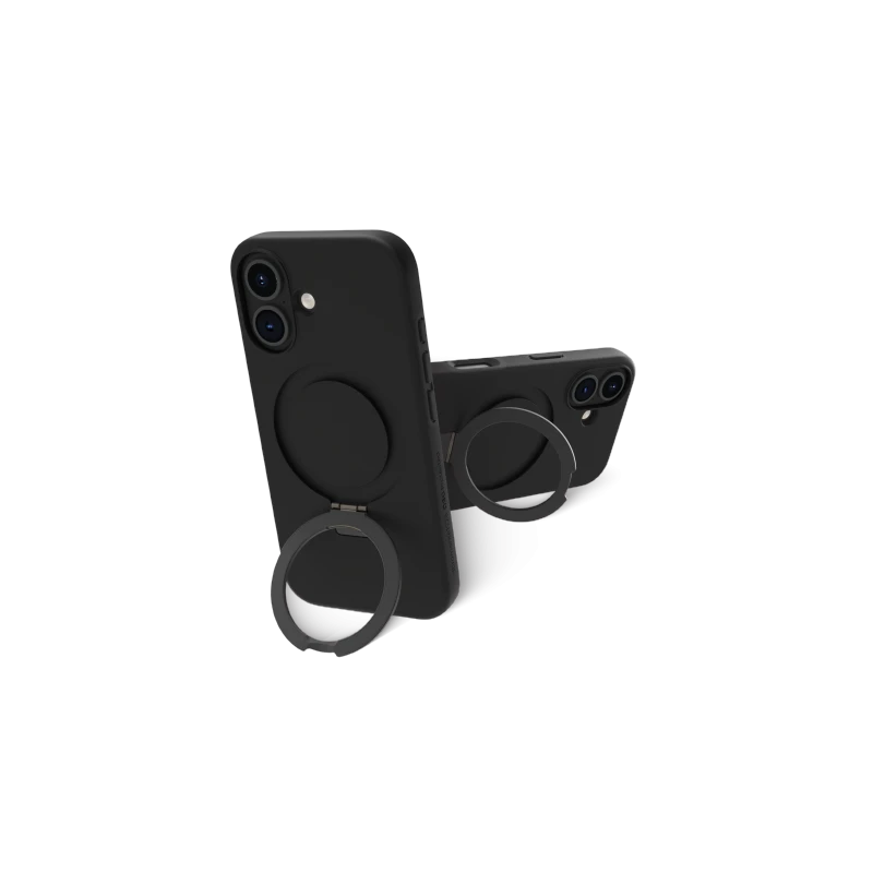 dbramante1928 Iceland Ultra D3O MS Kick - obudowa ochronna z podstawką do iPhone 16 kompatybilna z MagSafe (black)