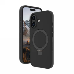 dbramante1928 Iceland Ultra D3O MS Kick - obudowa ochronna z podstawką do iPhone 16 kompatybilna z MagSafe (black)