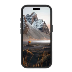 dbramante1928 Iceland Ultra D3O MS Kick - obudowa ochronna z podstawką do iPhone 16 Pro kompatybilna z MagSafe (black)