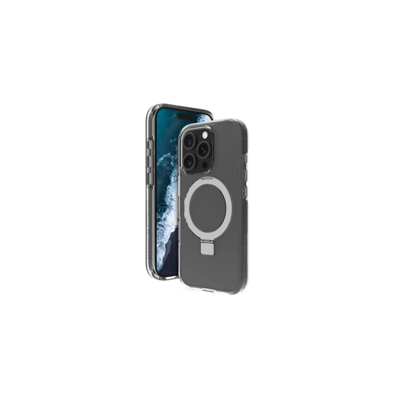 dbramante1928 Iceland Ultra D3O MS Kick - obudowa ochronna z podstawką do iPhone 16 Pro Max kompatybilna z MagSafe (clear)