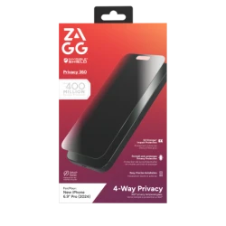 ZAGG InvisibleShield Glass Elite Privacy 360 - szkło prywatyzujące do iPhone 16 Pro Max (4 kierunki)