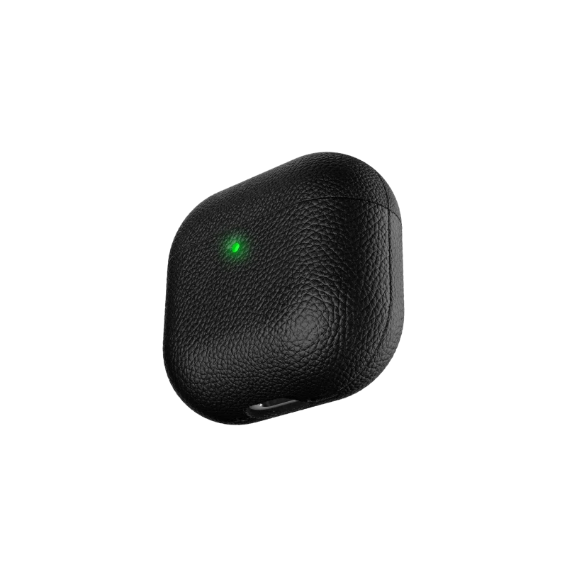 KeyBudz Artisan Series Leather Case - skórzane etui ochronne do AirPods 4 gen.(black)