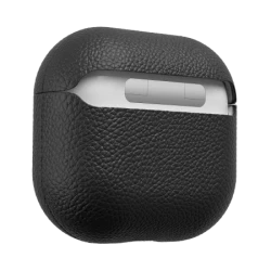 KeyBudz Artisan Series Leather Case - skórzane etui ochronne do AirPods 4 gen.(black)