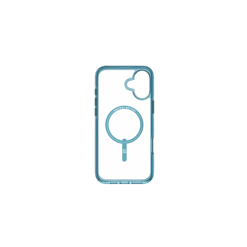 ZAGG Santa Cruz Snap - obudowa ochronna do iPhone 16 Plus kompatybilna z MagSafe (retro blue)