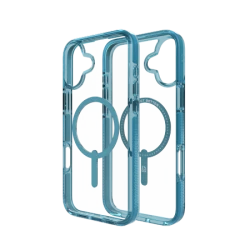 ZAGG Santa Cruz Snap - obudowa ochronna do iPhone 16 Plus kompatybilna z MagSafe (retro blue)