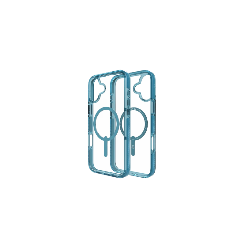ZAGG Santa Cruz Snap - obudowa ochronna do iPhone 16 Plus kompatybilna z MagSafe (retro blue)