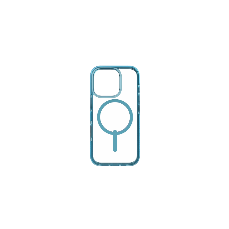 ZAGG Santa Cruz Snap - obudowa ochronna do iPhone 16 Pro kompatybilna z MagSafe (retro blue)