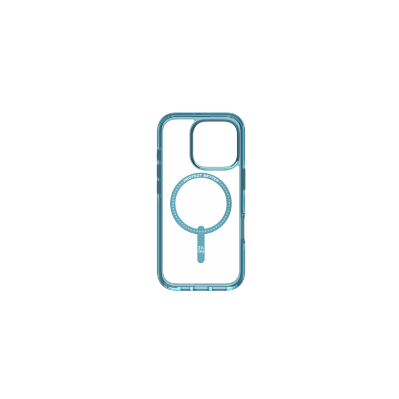 ZAGG Santa Cruz Snap - obudowa ochronna do iPhone 16 Pro kompatybilna z MagSafe (retro blue)