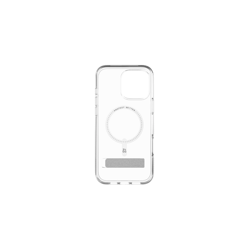 ZAGG Crystal Palace Snap Kickstand - obudowa ochronna z podstawką do iPhone 16 Pro Max kompatybilna z MagSafe (clear)