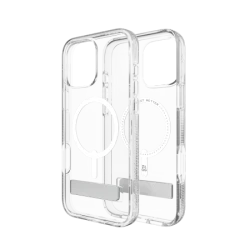 ZAGG Crystal Palace Snap Kickstand - obudowa ochronna z podstawką do iPhone 16 Pro Max kompatybilna z MagSafe (clear)