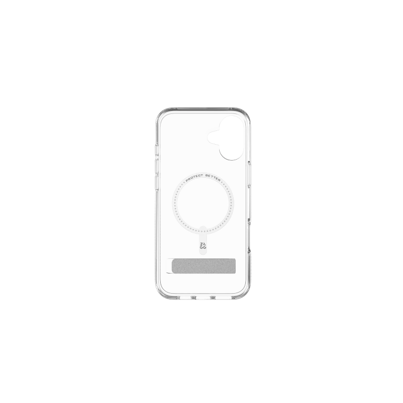 ZAGG Crystal Palace Snap Kickstand - obudowa ochronna z podstawką do iPhone 16 Plus kompatybilna z MagSafe (clear)