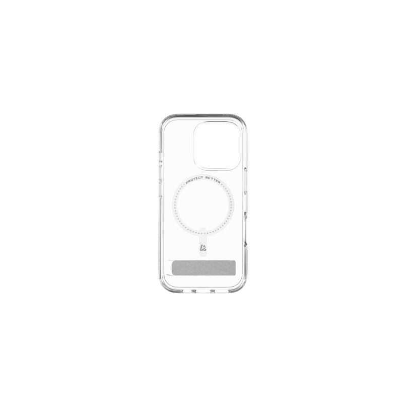 ZAGG Crystal Palace Snap Kickstand - obudowa ochronna z podstawką do iPhone 16 Pro kompatybilna z MagSafe (clear)