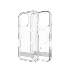 ZAGG Crystal Palace Snap Kickstand - obudowa ochronna z podstawką do iPhone 16 Pro kompatybilna z MagSafe (clear)