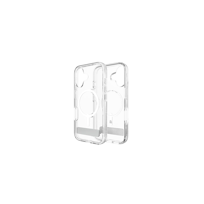 ZAGG Crystal Palace Snap Kickstand - obudowa ochronna z podstawką do iPhone 16 kompatybilna z MagSafe (clear)