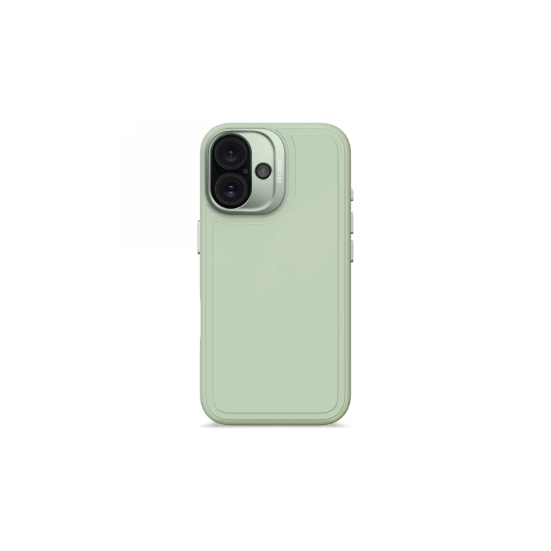 Decoded AntiMicrobial Silicone Stacks Backcover - silikonowa obudowa ochronna do iPhone 16 kompatybilna z MagSafe (mist green)