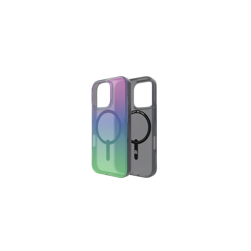 ZAGG Milan Snap - obudowa ochronna do iPhone 16 Pro kompatybilna z MagSafe (raven feather)