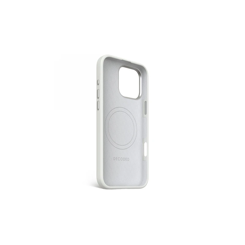 Decoded AntiMicrobial Silicone Backcover - silikonowa obudowa ochronna do iPhone 16 Pro Max kompatybilna z MagSafe (stone gray)